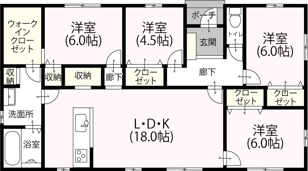 平屋4LDK　N-16　1,526万