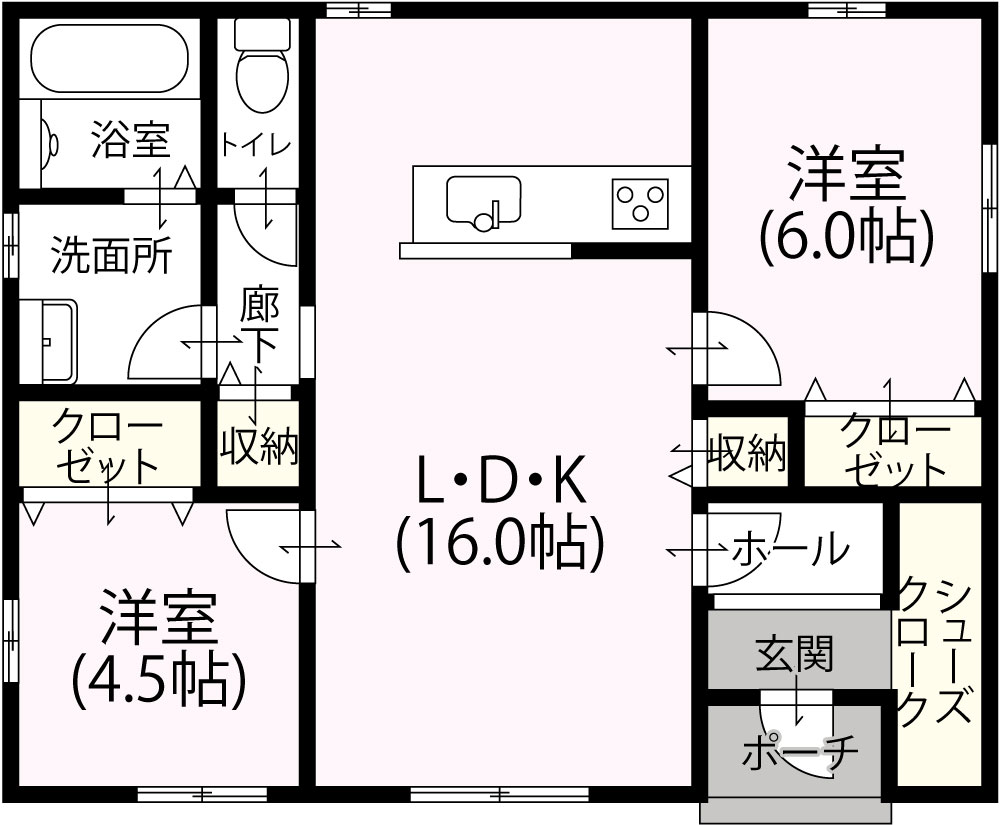 平屋2LDK　S-11　1,126万