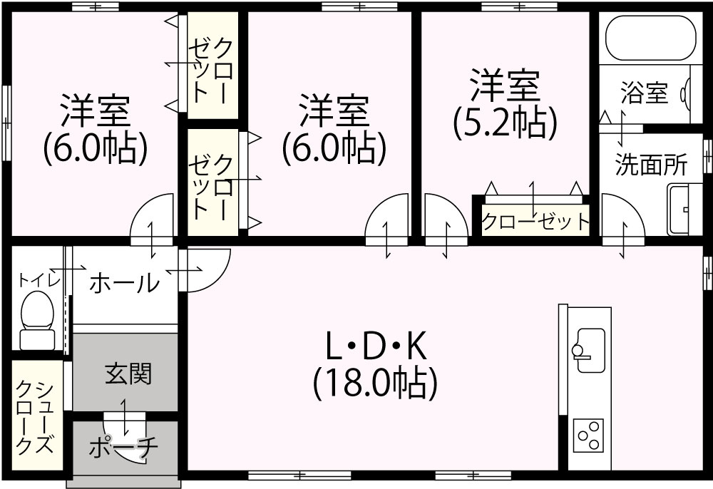 平屋3LDK　S-14　1,311万