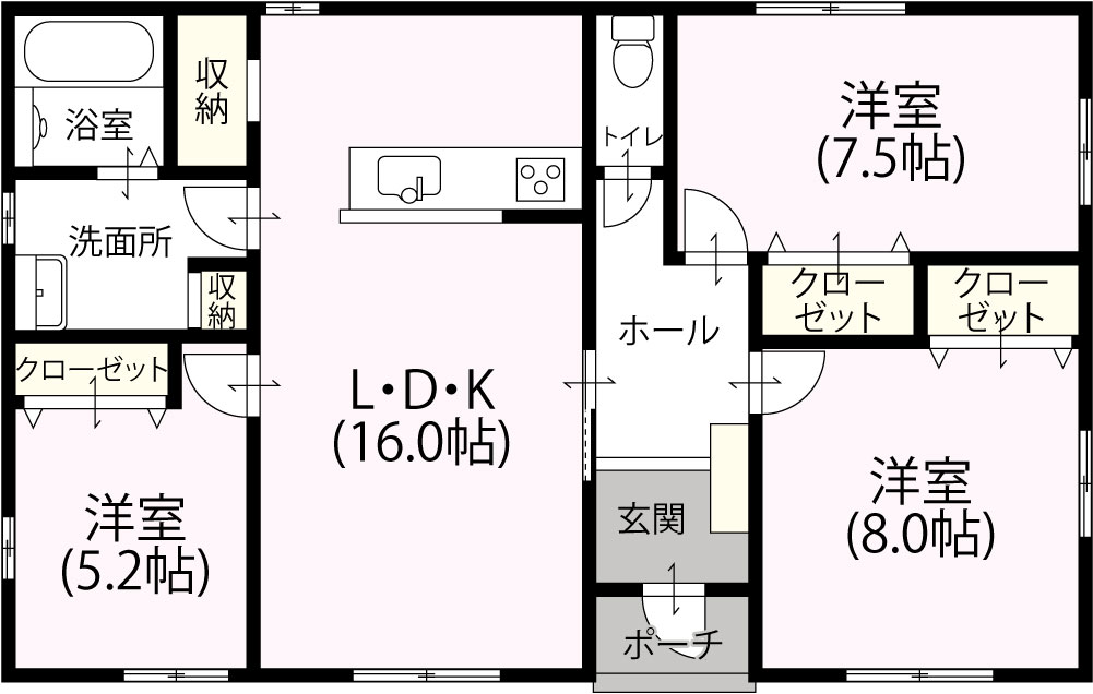 平屋3LDK　S-19　1,395万