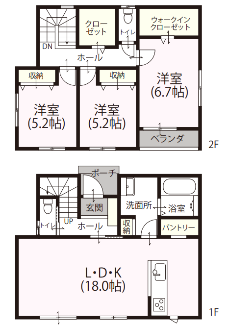 2階建て3LDK　N-06　1,350万円