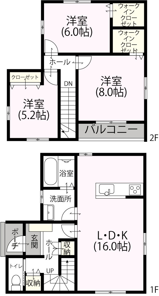 2階建て3LDK　EW-11　1,266万円