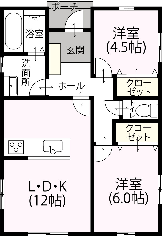平屋2LDK　N-05　966万