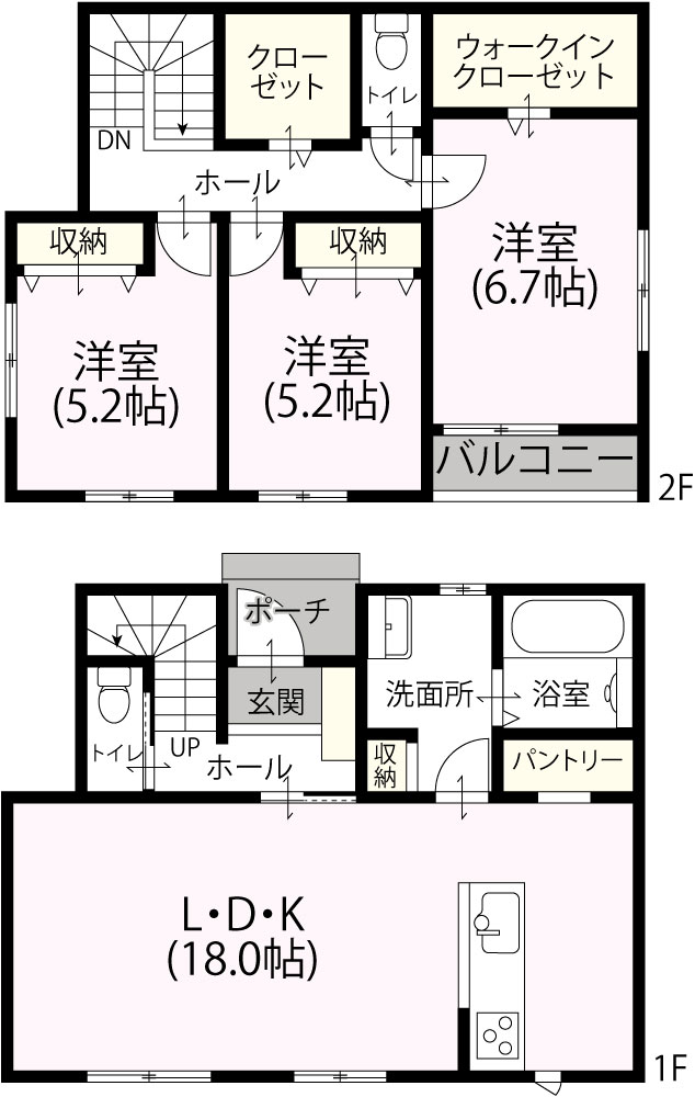 2階建て3LDK　N-06　1,350万円