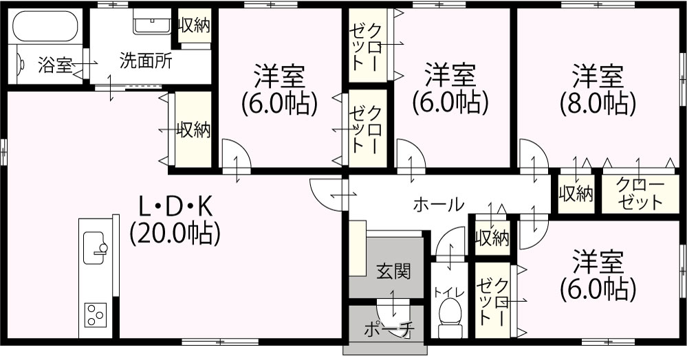 平屋4LDK　S-28　1,634万