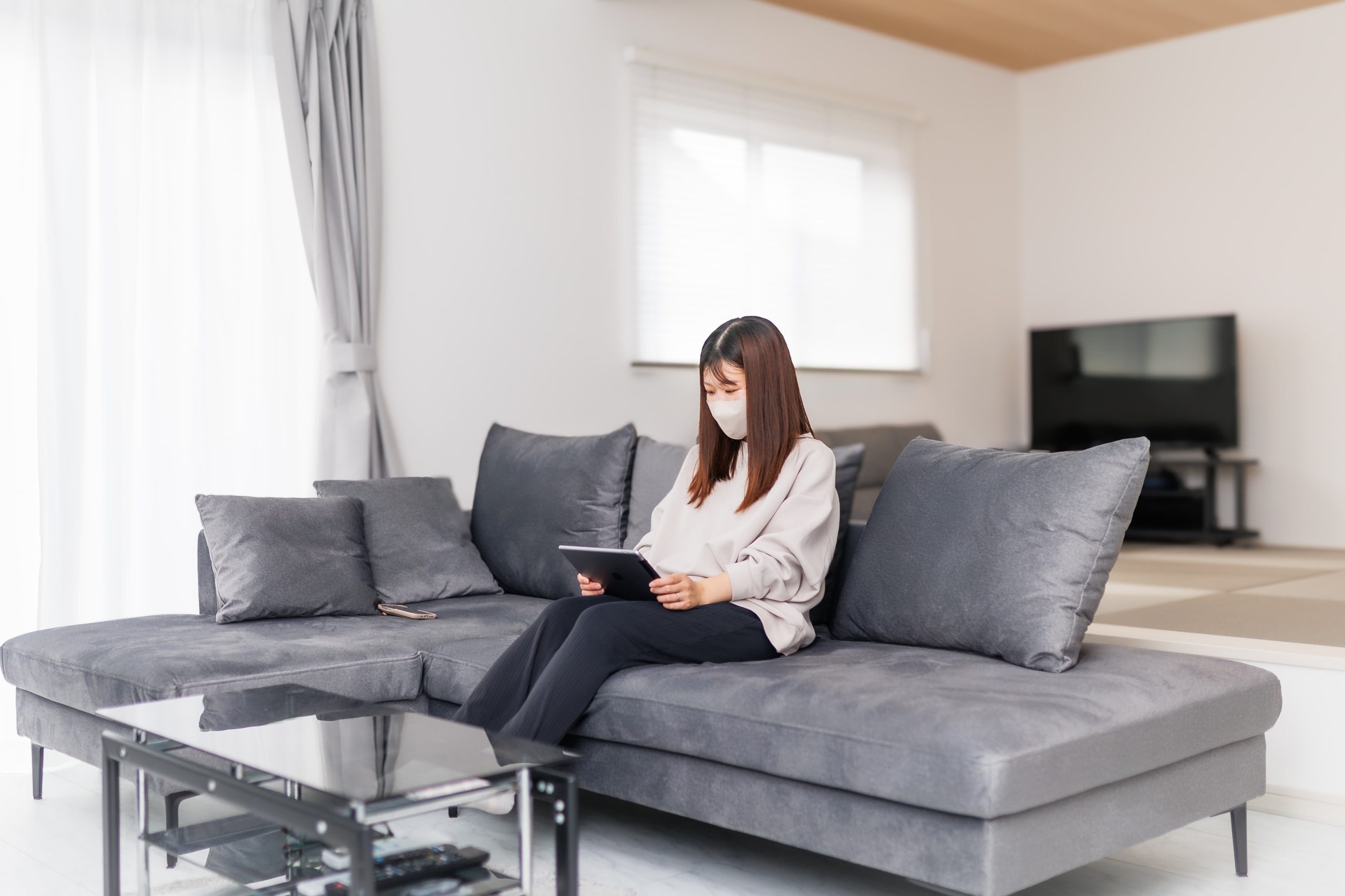 小上がり和室のある白を基調としたお家