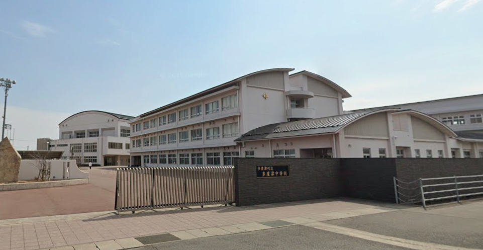 多度津町立多度津中学校(約2,200m～2,300m)